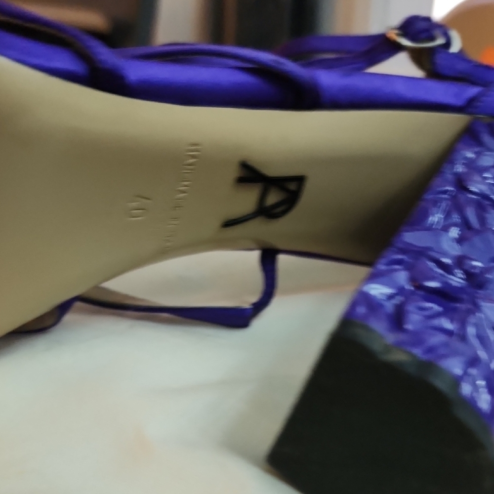 Paul Andrew Purple Strappy Heels - Picture 5 of 10